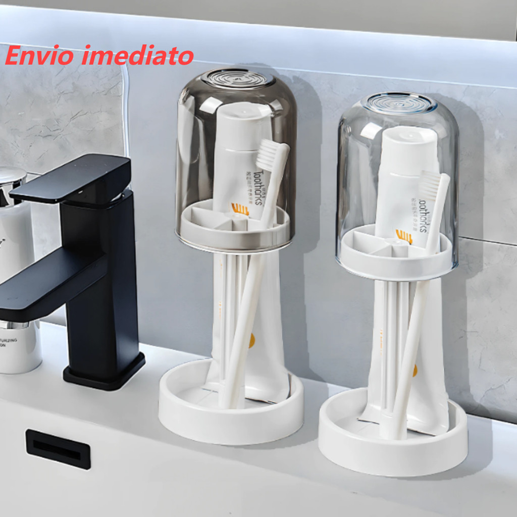 Porta Escova Com Copo E Pasta De Dente À Prova De Poeira Formato De Água-viva em Oferta na Shopee