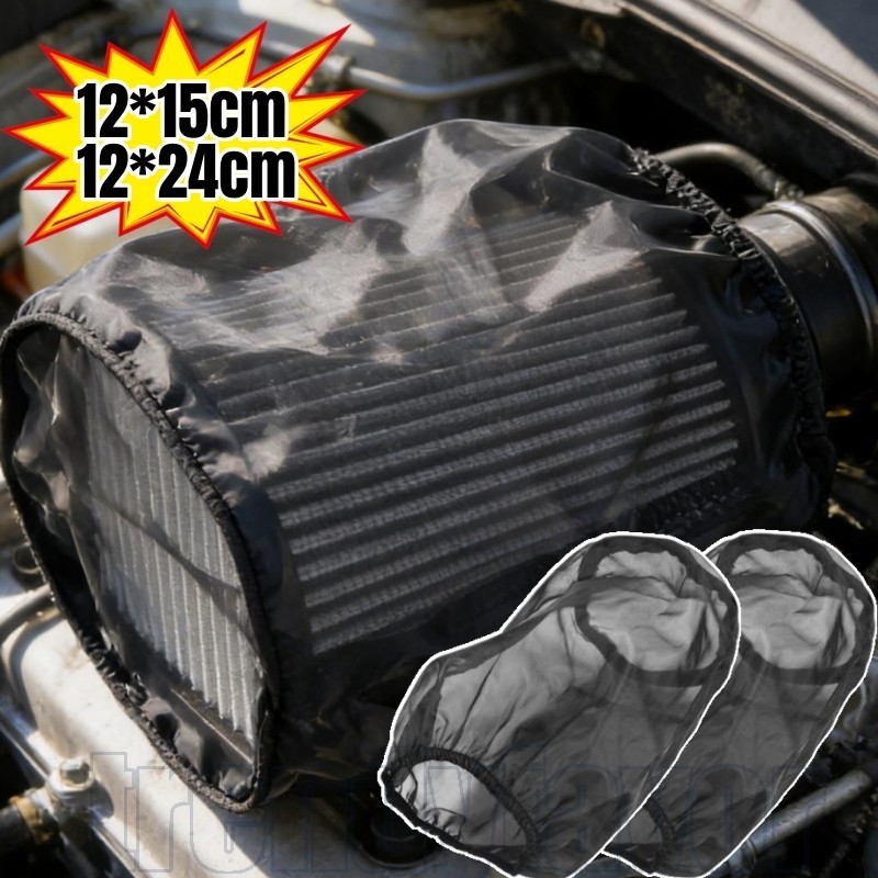 Tampa Do Filtro De Ar Motor 2-1Pc-À Prova De Poeira , Óleo D'água-Capa Protetora-Entrada Para Cilíndrico De Alto Fluxo-A