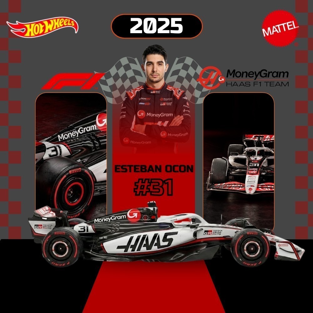 Hotwheels Premium F1 2025 Esteban Ocon - Miniatura Colecionador