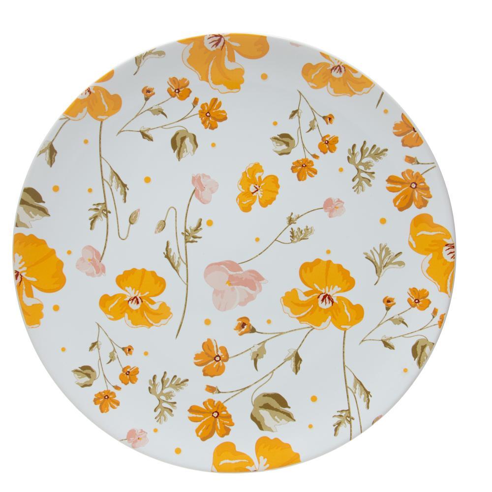 Prato Raso Wolff Doce Encanto 27cm Amarelo Cerâmica · foto 2