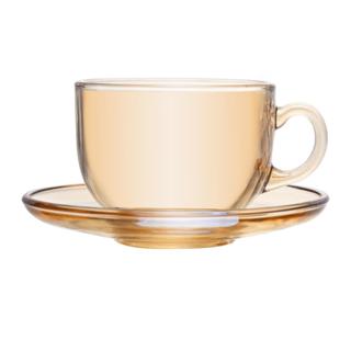 Xícara de Chá com Pires Lyor Nice 150ml Âmbar Vidro em Oferta na Shopee
