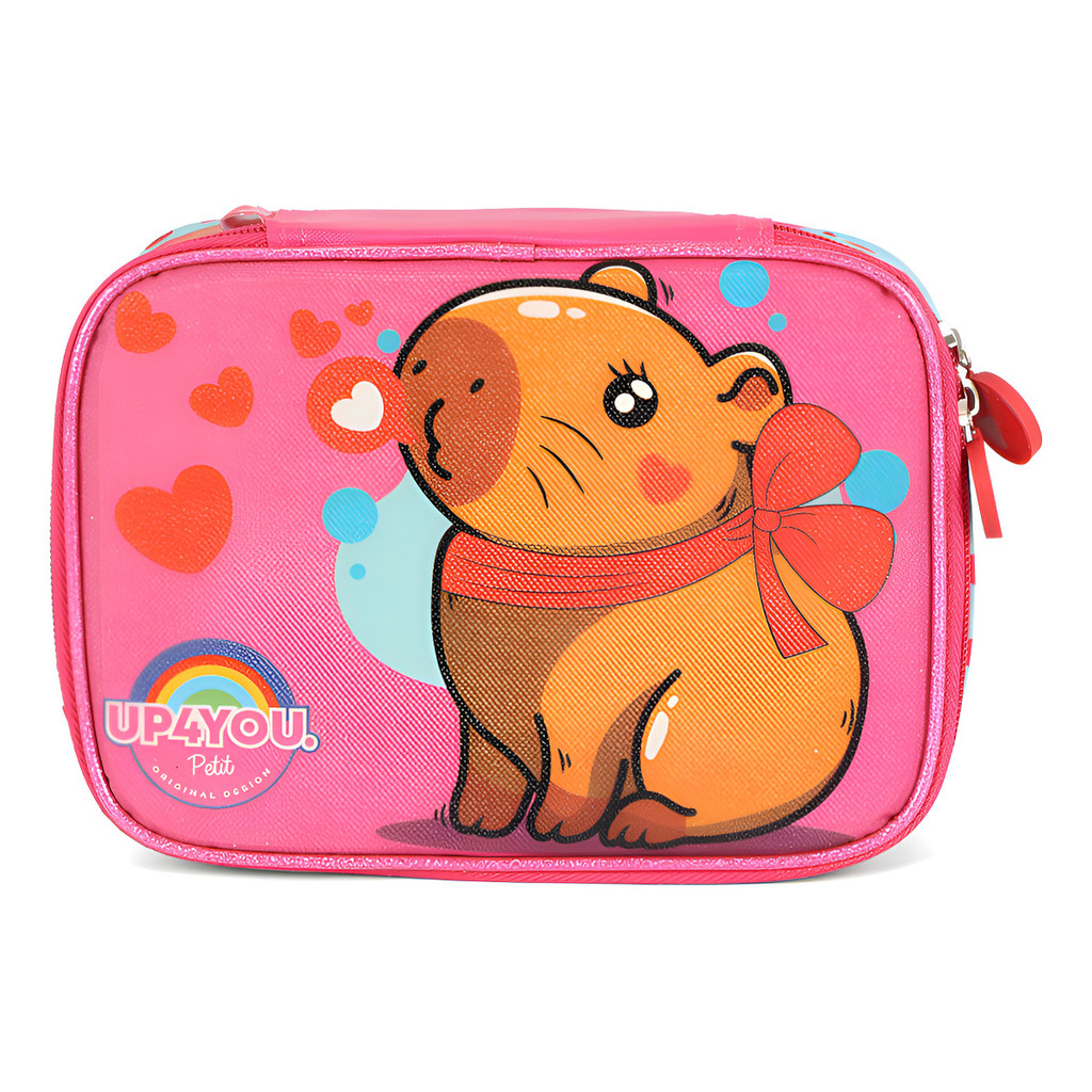 Estojo Escolar Box Up4you Capivara Pink