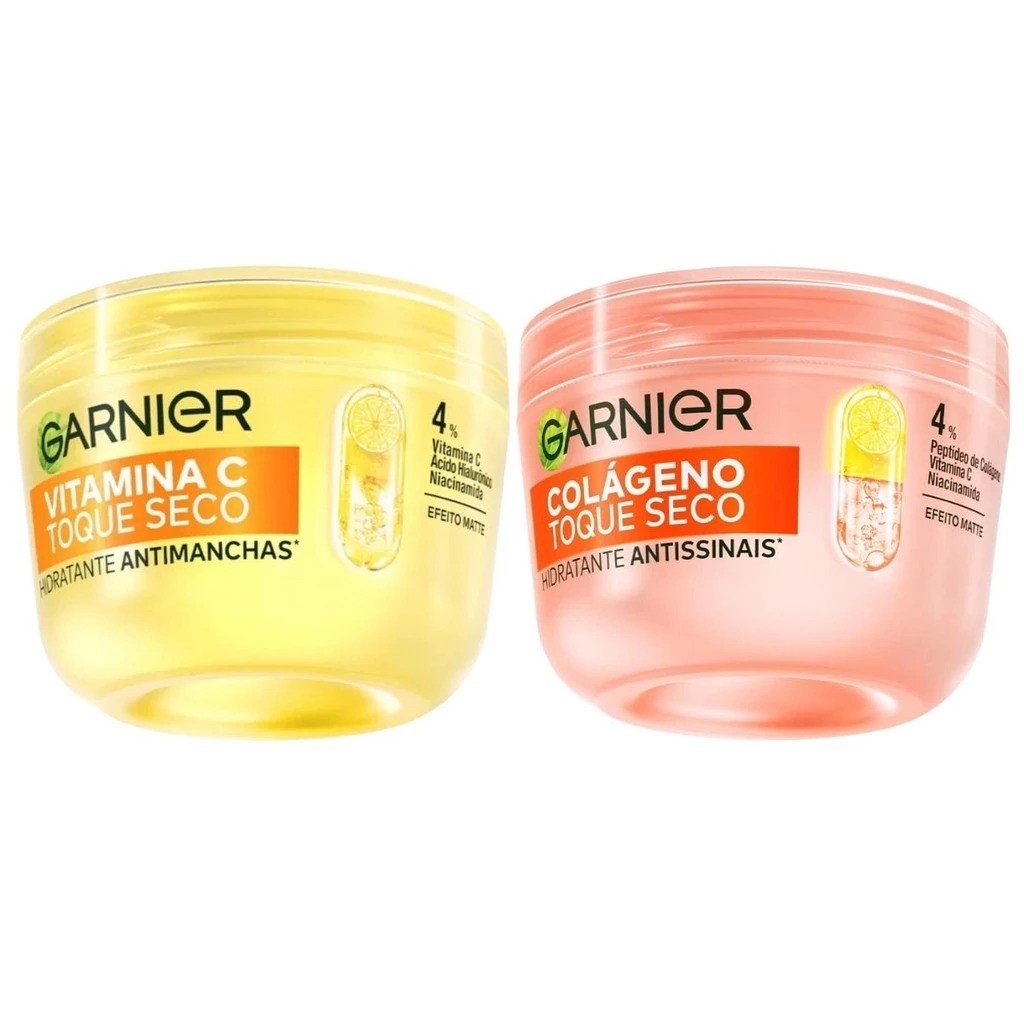 KIT C/ 2 HIDRATANTE GARNIER 85G - 1 COLÁGENO + 1 VITAMINA C em Oferta na Shopee