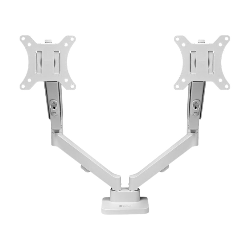 Suporte Articulado Com Pistão a Gás Para Dois Monitores Zinnia Nimbo 210 13 a 32" Branco - ZNO-ZNNBO210-WH01