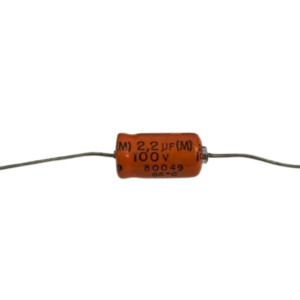 CAPACITOR ELETROLITICO 2,2UF 100V AXIAL 80049 6X12MM SIEMENS