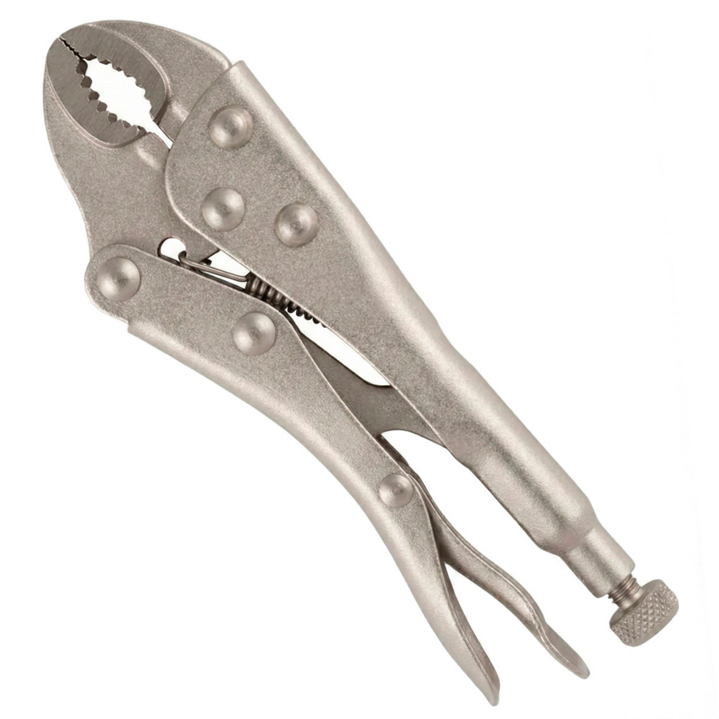 Alicate de Pressão 5" EDA Profissional Mordente Curvo Aço Resistente Mini Compacta