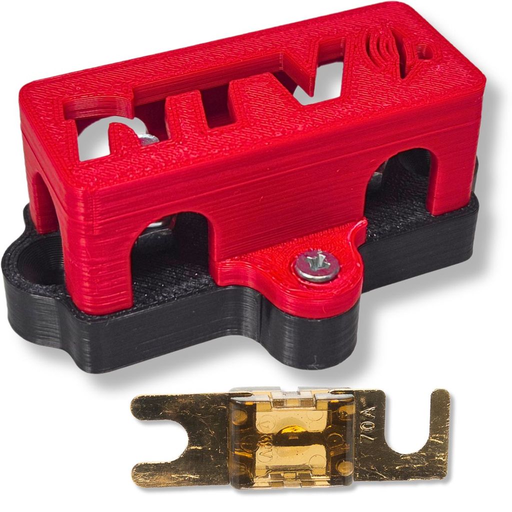 KIT PORTA FUSÍVEL MINI FACA MIDI 3 VIAS COM TAMPA + FUSÍVEL MIDI 70A AUTOMOTIVO