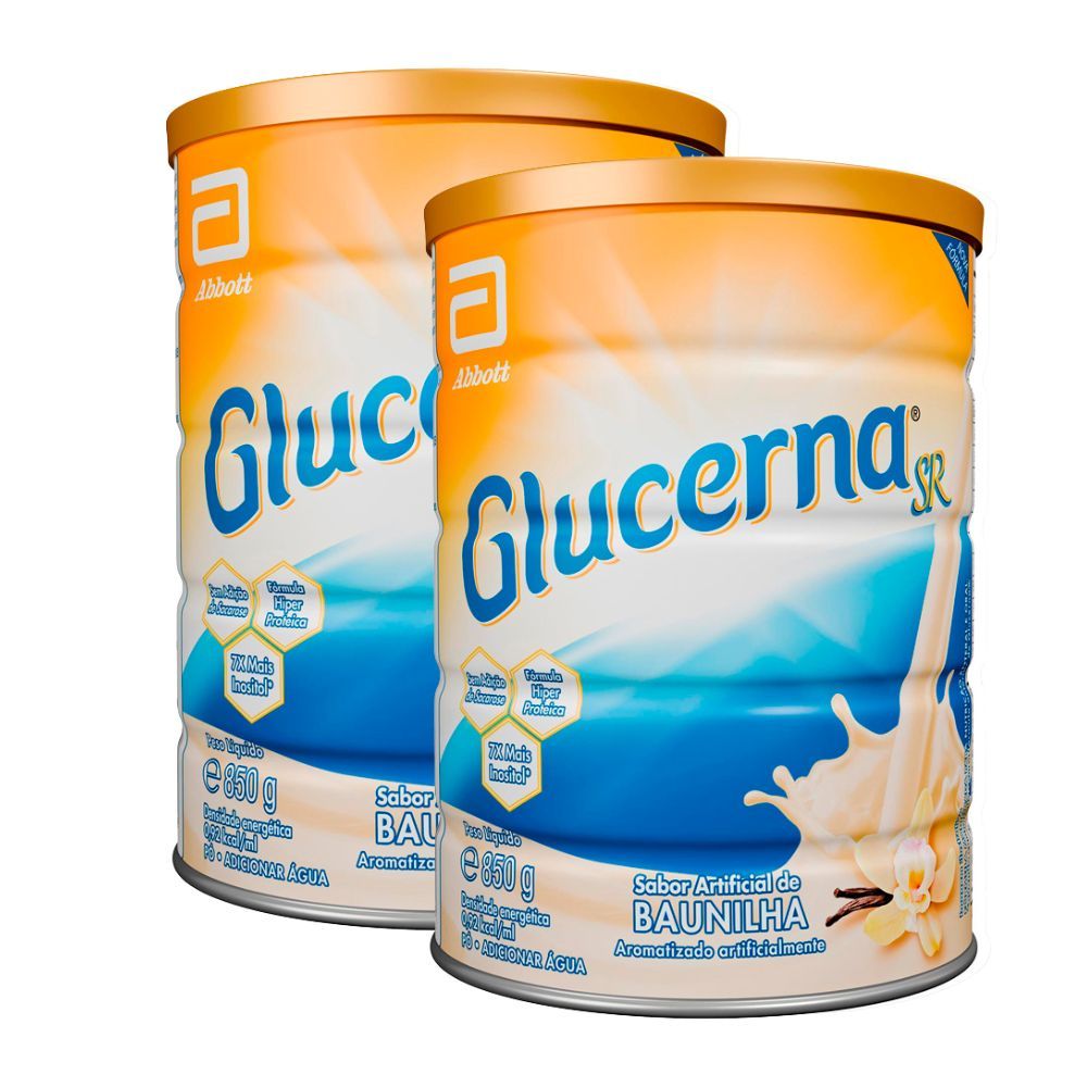 Kit 2 Glucerna Sr Po Sabor Baunilha 850G