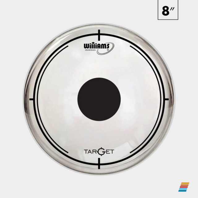 Pele Williams Target Dot DT2 Clear 08" Filme Duplo Transparente com Dot 188-08