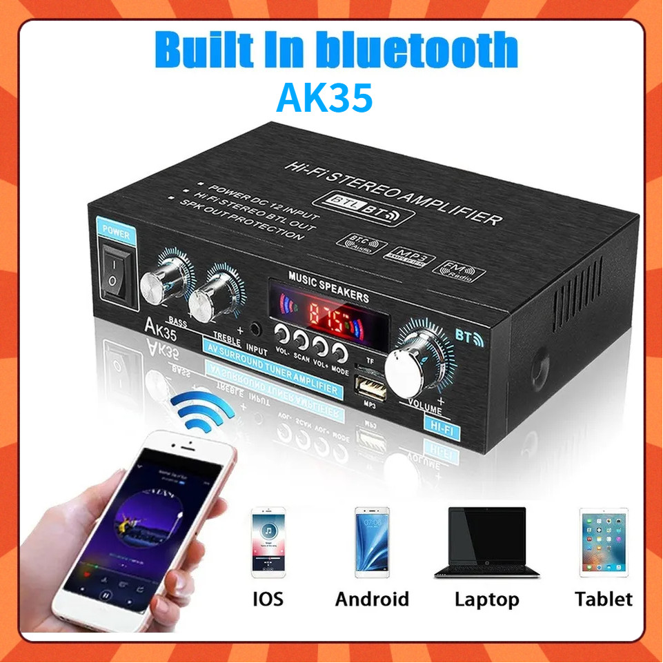 Amplificador De Áudio Digital Ak35 Speakers 110-220v em Oferta na Shopee