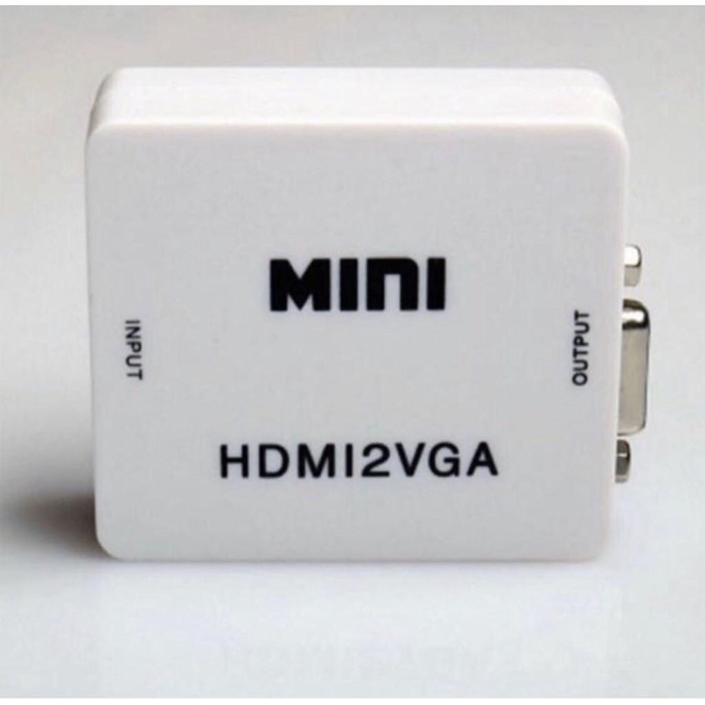 mini adaptador hdmi2vga conversor para audio e video em Oferta na Shopee
