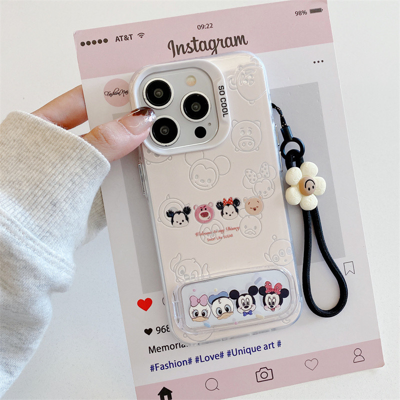 Capa de celular bonecas da Disney com iPhone 17 16 15 14 13 12 11 PRO MAX XS XR 7 8PLUS SE AIR Suporte casca macia