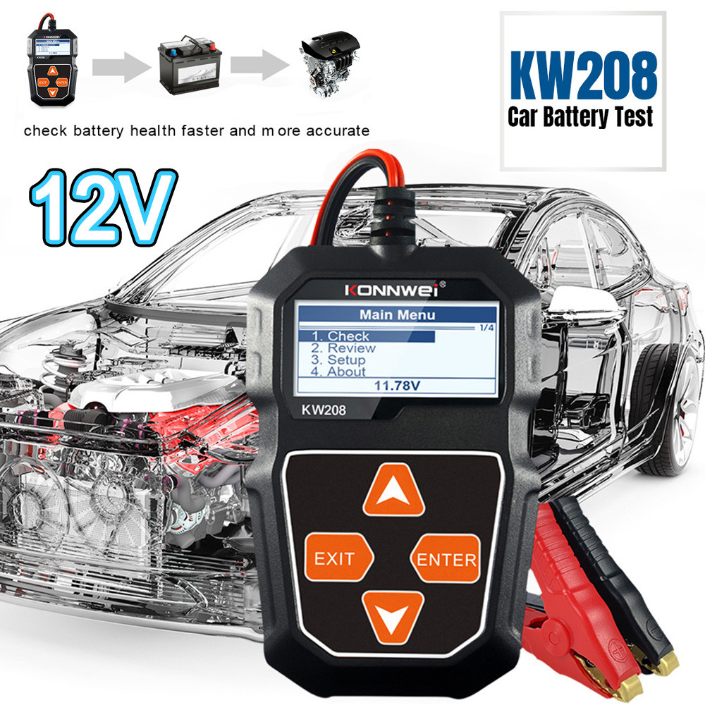 Testador De Baterias Carro Automotivo Circuito 12v Universal Para Automóveis De Motocicletas Automotivo