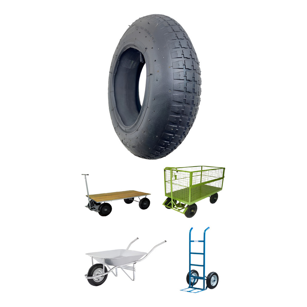 Kit Pneu E Câmara Carrinho De Mão 3.25-8 Carriola 8 Lonas 140k