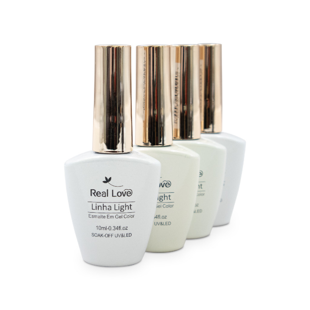 Kit De Esmaltes Francesinha 4 peças 10ml - Real Love em Oferta na Shopee