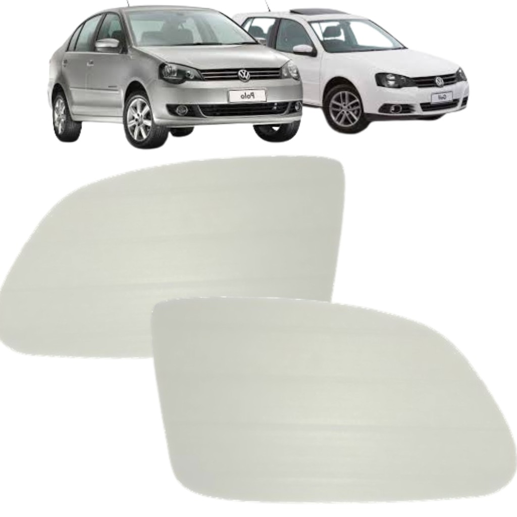 Par Vidro Espelho Retrovisor Golf 2008 A 2011 Polo 08 A 2011