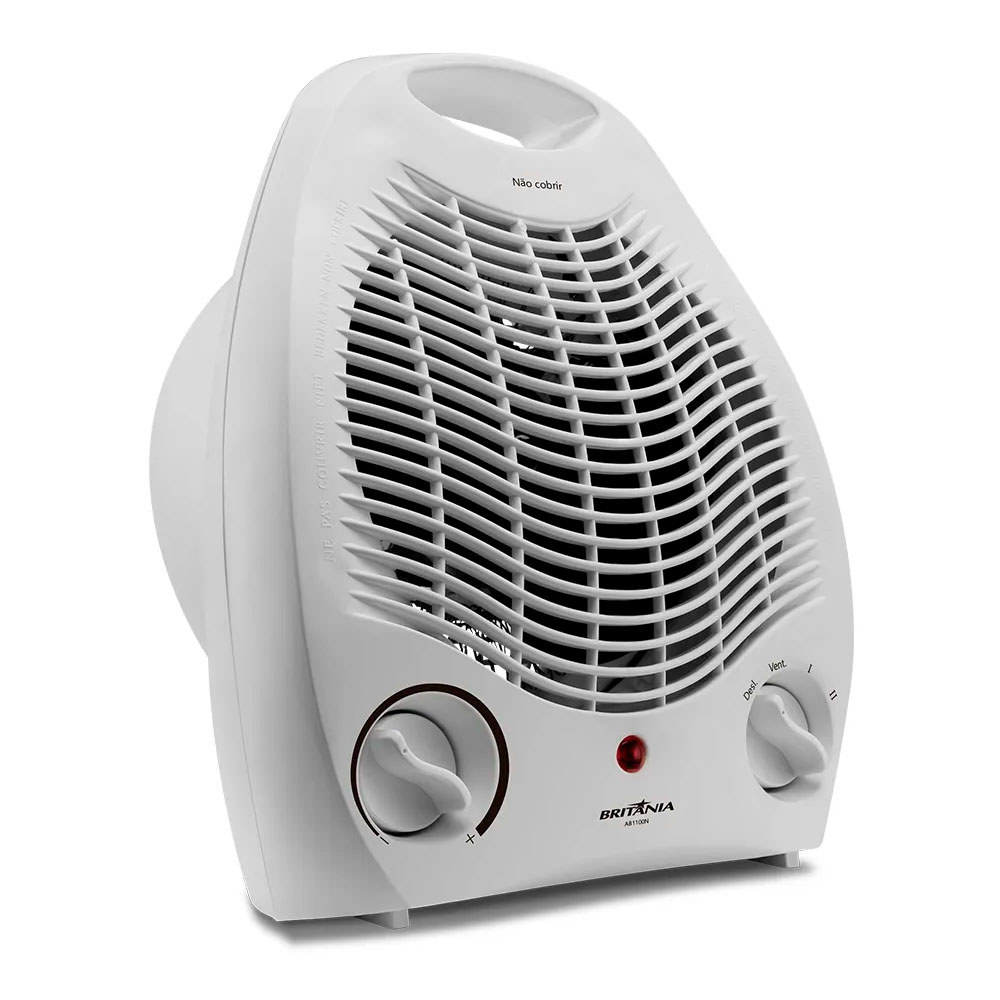Aquecedor Britânia AB1100N 2 em 1 com Temperatura Ajustável 3 Níveis de Potência Luz Indicadora