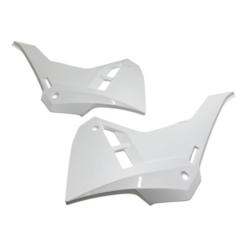 Par Aletas Carenagem Lateral Tanque Amx F25 Crf 250 2018/25 Branco