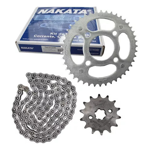 Kit Relação Transmissão Honda CG 150 com RETENTOR FAN TITAN MIX CARGO ES ESD KS