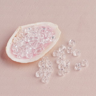 Miçanga de Vidro 4mm Cristal. 445g - 5.850 Peças em Oferta na Shopee