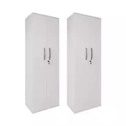 Kit 2 Armário Organizador Multiuso Kiev Lavanderia 2 Portas