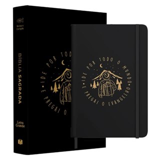 Kit Ide Por Todo Mundo | Bíblia + Moleskine em Oferta na Shopee