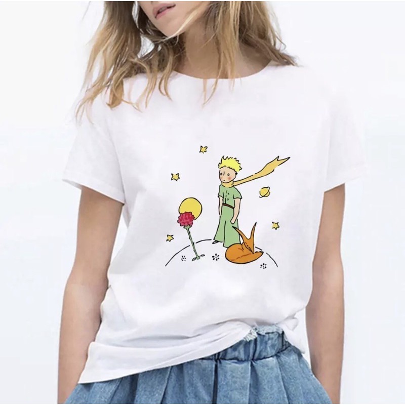 Linda Camiseta Premium Linda Camiseta Pequeno Príncipe Premium Em Algodão Postagem Rapida