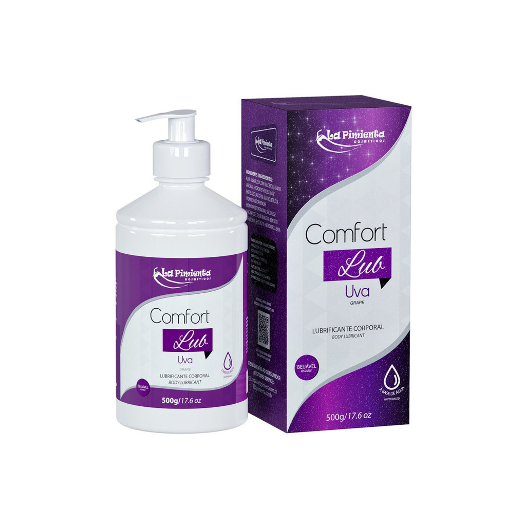 Lubrificante Corporal Beijável - 7 Sabores | Comfort Lub em Oferta na Shopee