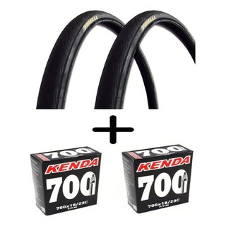 Pneu Pirelli Pneu 700x25 Par de Pneu Pirelli Câmara Kenda