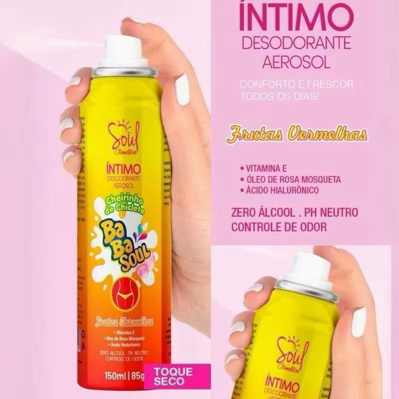 Desodorante Íntimo Toque Seco 150ml - Proteção e Frescor com Fragrância Suave