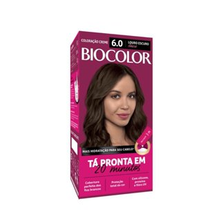 Tinta de Cabelo Biocolor Mini Kit Louro Escuro Clássico 6.0 em Oferta na Shopee