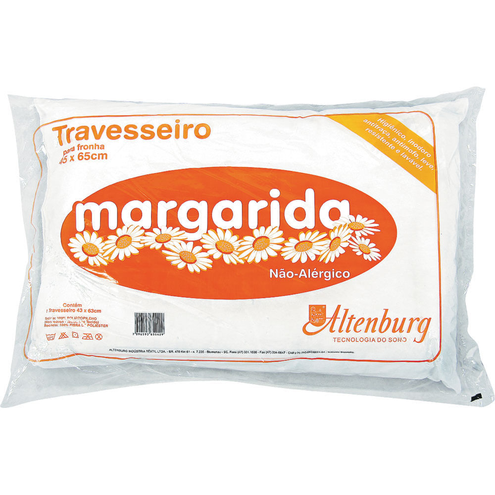 Travesseiro 45x65cm Margarida Altenburg