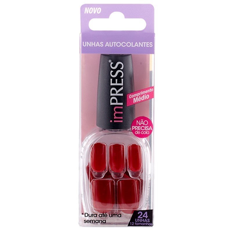 Unhas Adesivas First Kiss Impress Message Me em Oferta na Shopee