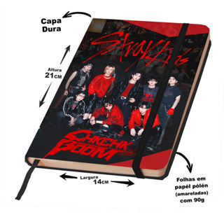 Caderno Anotações ou Sketckbook STRAY KIDS MÚSICAS capa dura 160 páginas em Oferta na Shopee
