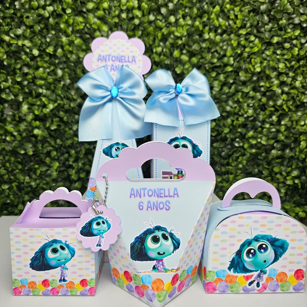 Kit Caixa Montada INVEJA DIVERTIDAMENTE - Personalizados - Festa infantil - Aniversário - Lembrancinha