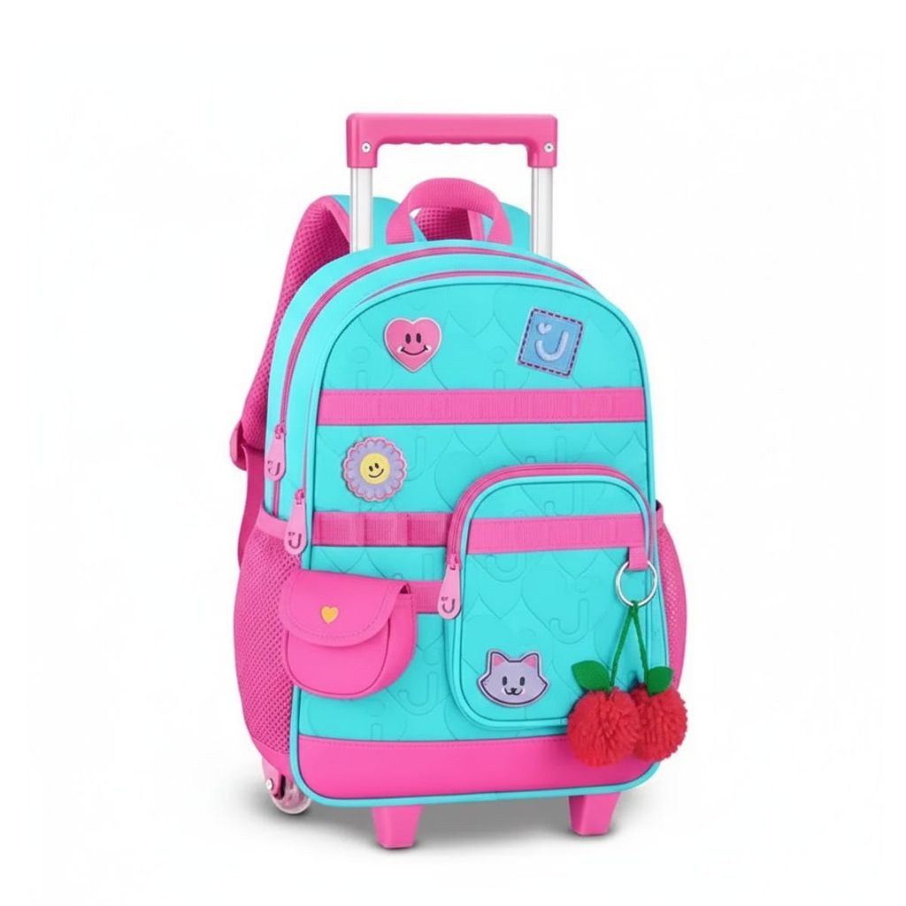 Mochila de Rodinhas Youtube JuJu Teófilo Infantil Escolar