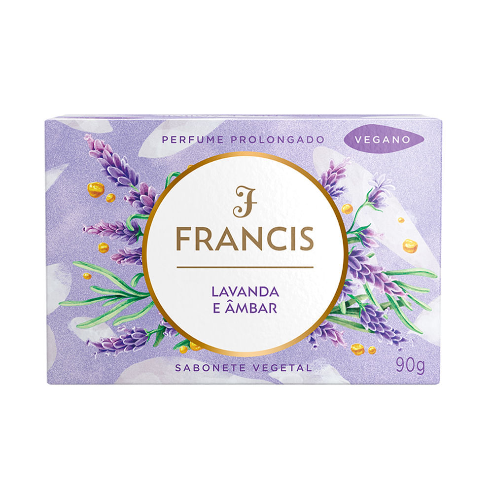 Sabonete Francis Lavanda E Âmbar 90g em Oferta na Shopee