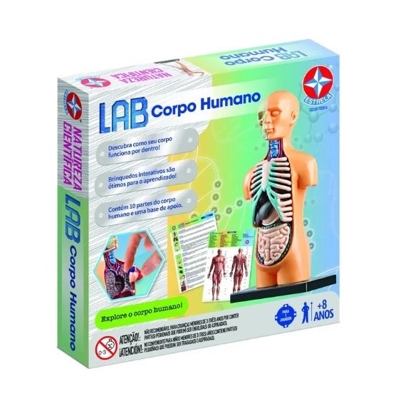 Jogo Educativo - Lab Corpo Humano  1 Jogador - 700014-  Estrela