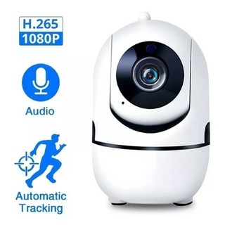 Câmera de Segurança WiFi 360° Full HD 1080p com Áudio, Visão Noturna e Rastreamento Autom…