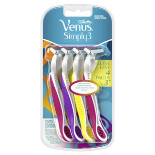 Aparelho de Depilação Gillette Venus Simply 4 Unidades em Oferta na Shopee