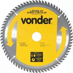 Lamina Serra Circular Vídea 185x20x2,6mm 60 Dentes 7200 Rpm
