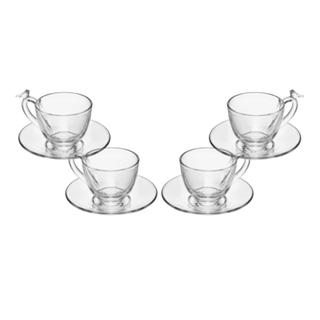 4 Xícaras de Chá Wolff Bird de Cristal com Pires 180ml em Oferta na Shopee