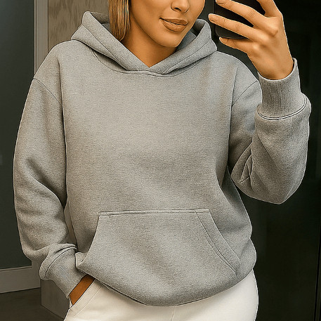 Moletom Canguru Feminino Liso | Estilo Clean & Conforto Absoluto | Algodão Premium