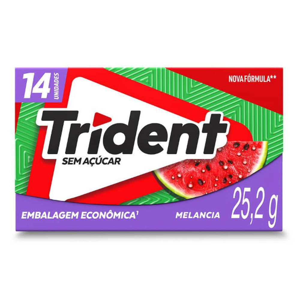 Chiclete Trident Melancia 14 Unidades