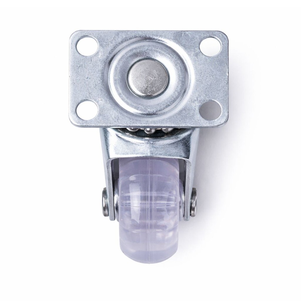 Rodinha Ideal para Moveis de Tamanho Médio - Rodízio Gel Com Base De 4x4cm Aço Roda Em Gel Transparente