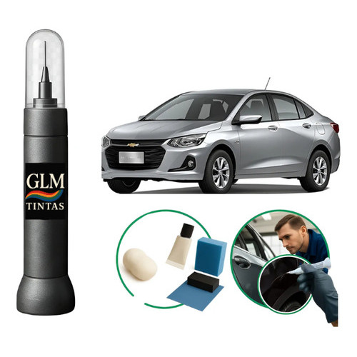 Caneta Pintura Remove Repara Risco Prata Escuna Chevrolet Gm Prata Escuna Chevrolet Gm