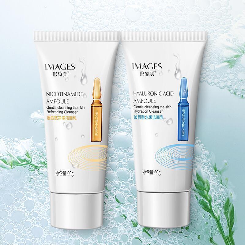 Imagem beleza ácido hialurônico limpador facial hidratante hidratante limpador facial limpeza hidratante niacinamida cui