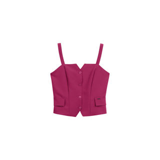 Blusa Feminina Alfaiataria Marialícia Rosa em Oferta na Shopee