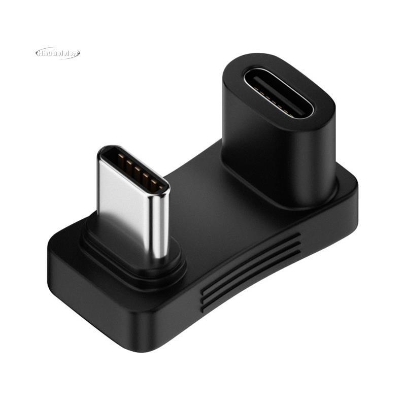 Adaptador USB 3.2 Tipo-C 180 Graus Em Forma De U 100W Fêmea Para Macho OTG 10Gbps Transferência Rápida De Dados 4K