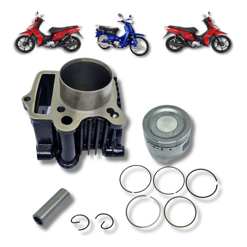 KIT CILINDRO 75CC PARA SHINERAY JET 50 PHOENIX TRAXX P/ ENTR